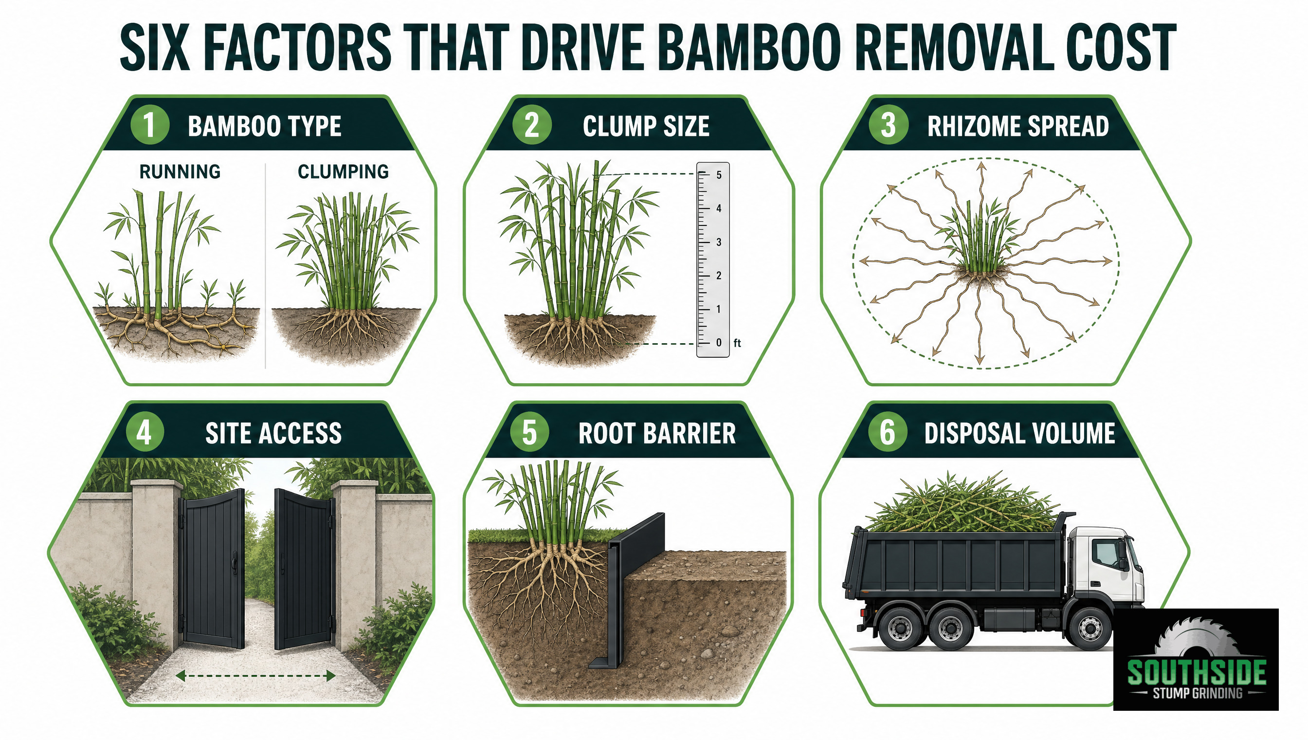 six factors that drive bamboo removal cost