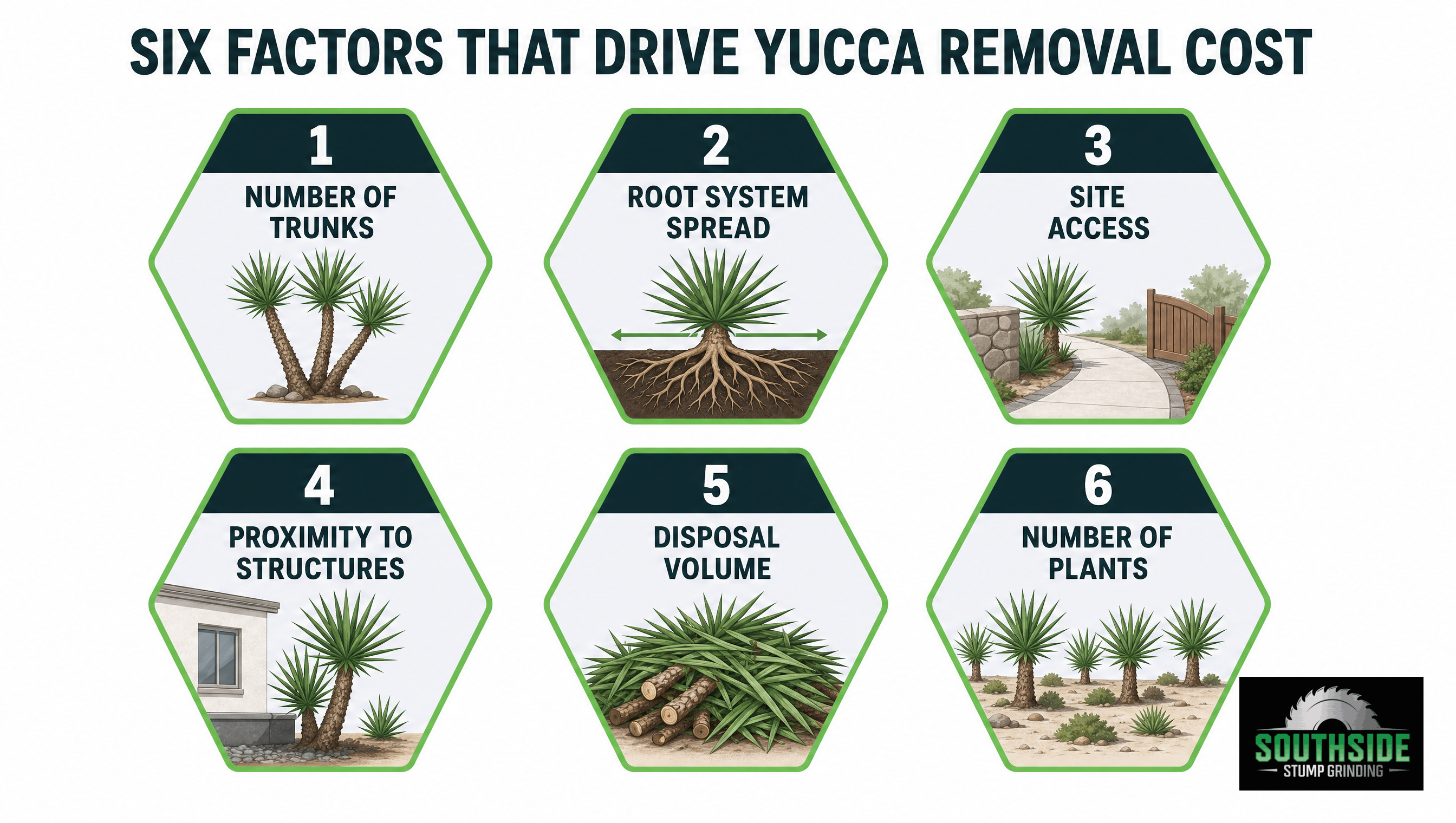 six factors that drive yucca removal cost
